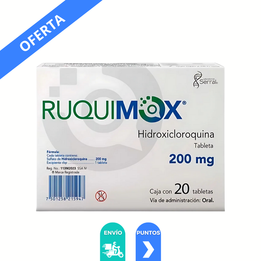 [4247] HIDROXICLOROQUINA 200 MG C/20 TAB RUQUIMOX LAB SERRAL
