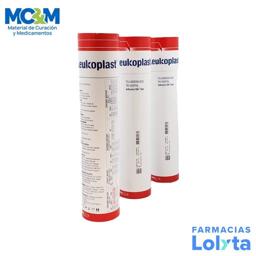 [3147] TELA ADHESIVA 1" 2.5 CM X 10 M TUBO C/12 PZAS LEUKOPLAST BSN
