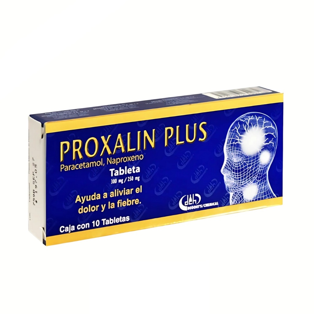 PARACETAMOL NAPROXENO 300/250 MG C/10 TAB PROXALIN PLUS LAB DEGORTS ...