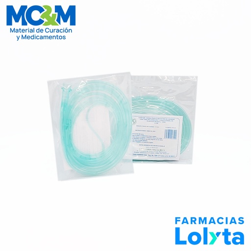 [4362] PUNTA NASAL SUMINISTRO DE OXIGENO INFANTIL CON TUBO DE CONEXION 210 CM V-728 VISA