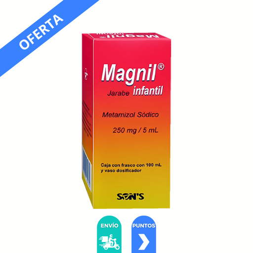[4286] METAMIZOL SODICO JARABE 250 MG/5 ML FCO C/100 ML MAGNIL INFANTIL LAB SONS