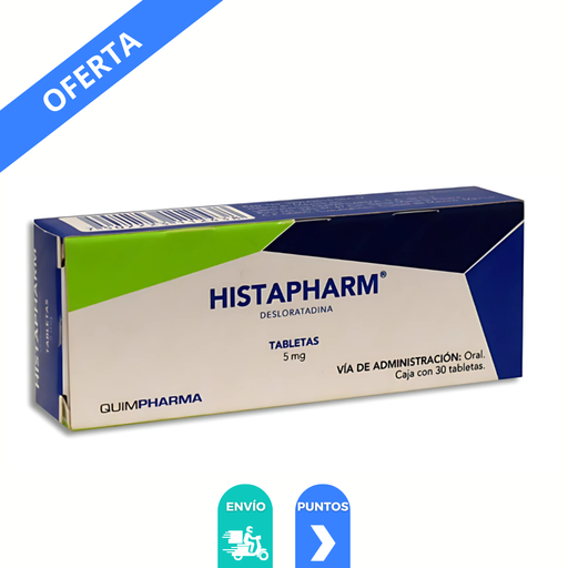 [4322] DESLORATADINA 5 MG C/30 TABLETAS HISTAPHARM LAB QUIMPHARMA