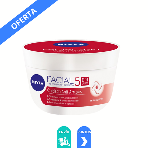 [4333] CREMA FACIAL 7 EN 1 NIVEA 200 ML ANTI-ARRUGAS ANTI-OXIDANTES BEIERSDORF