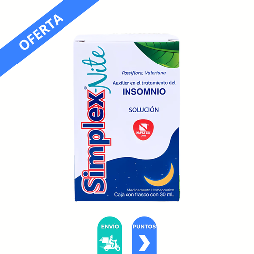 [4337] SIMPLEX-NITE SOL ORAL 1D/1D/100 ML FCO C/30 ML PASSIFLORA VALERIANA LAB NARTEX