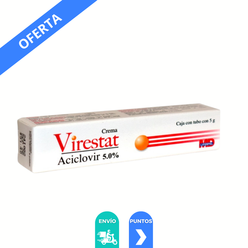 [4342] ACICLOVIR CREMA 5% TUBO C/5 G VIRESTAT LAB LIFERPAL