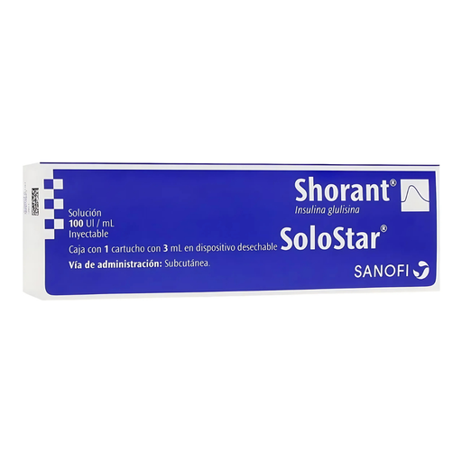 [4516] SHORANT SOLOSTAR 100 UI/ML C/1 CARTUCHO 3 ML INSULINA GLULISINA (RF)