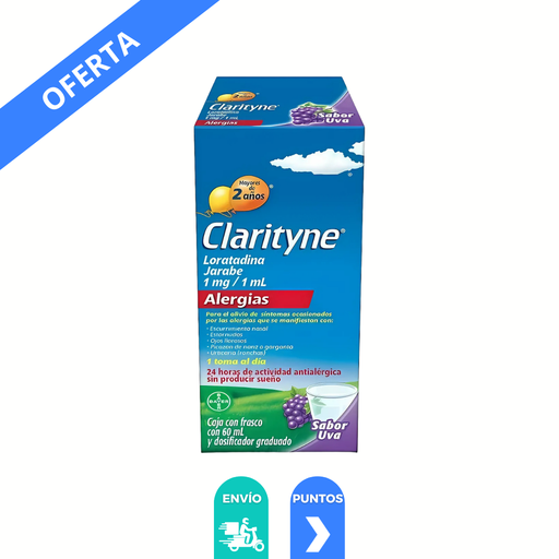 [4619] CLARITYNE JARABE 1 MG/1 ML FCO C/60 ML LORATADINA LAB BAYER
