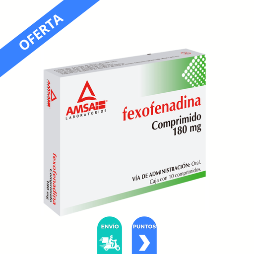 [4623] FEXOFENADINA 180 MG C/10 COMPRIMIDOS LAB AMSA