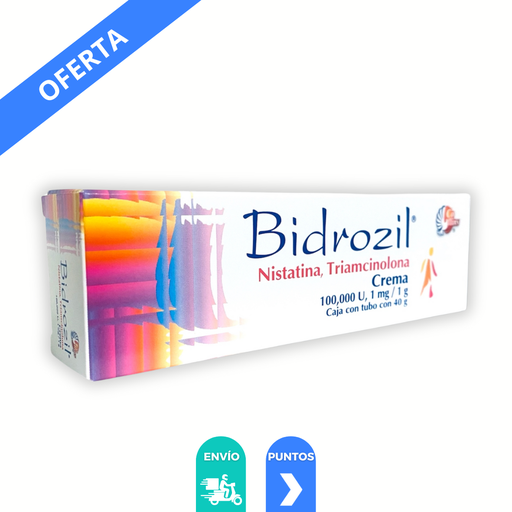 [4640] NISTATINA TRIAMCINOLONA CREMA 100 000 U/ 1 MG/G TUBO C/40 G BIDROZIL LAB COLLINS