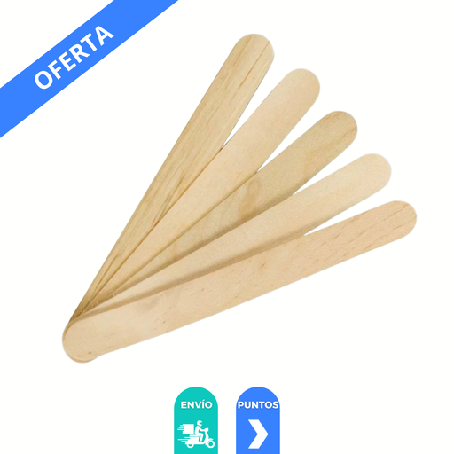 [4694] ABATELENGUAS DE MADERA C/25 PZAS SENSIMEDICAL