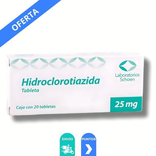 [4715] HIDROCLOROTIAZIDA 25 MG C/20 TAB LAB SCHOEN