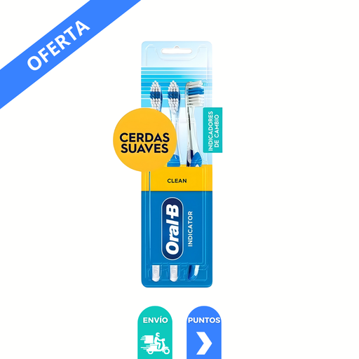 [4730] CEPILLO DENTAL SUAVE INDICATOR GRANDE ORAL-B