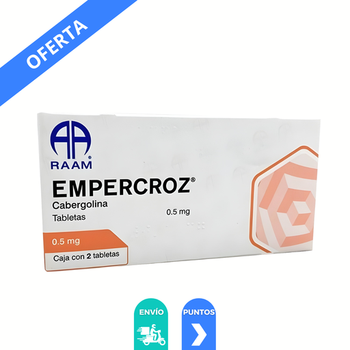 [4772] CABERGOLINA 0.5 MG C/2 TAB EMPERCROZ LAB RAAM